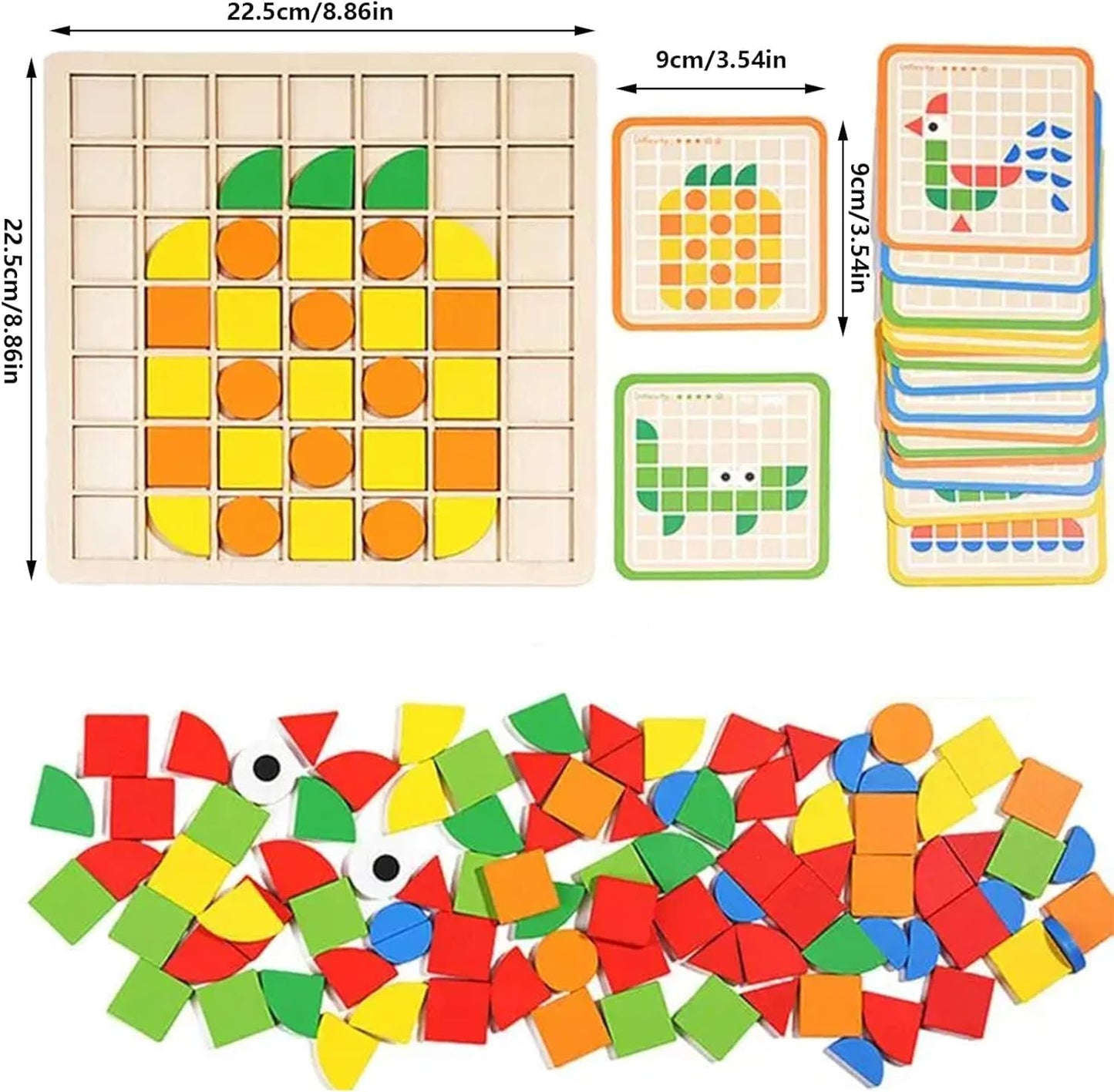Filio 120pcs Wooden Brain Booster Blocks