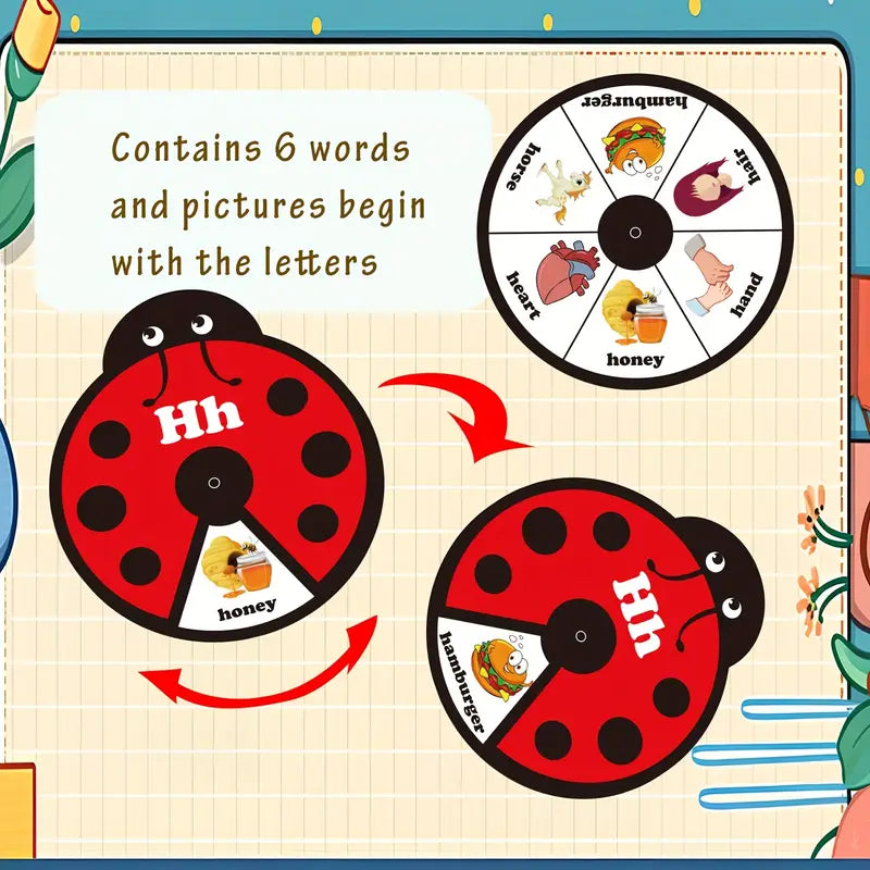 FILIO SpinLearn™ – Montessori Rotating Flash Card Learning Toy (Ages 2–5)
