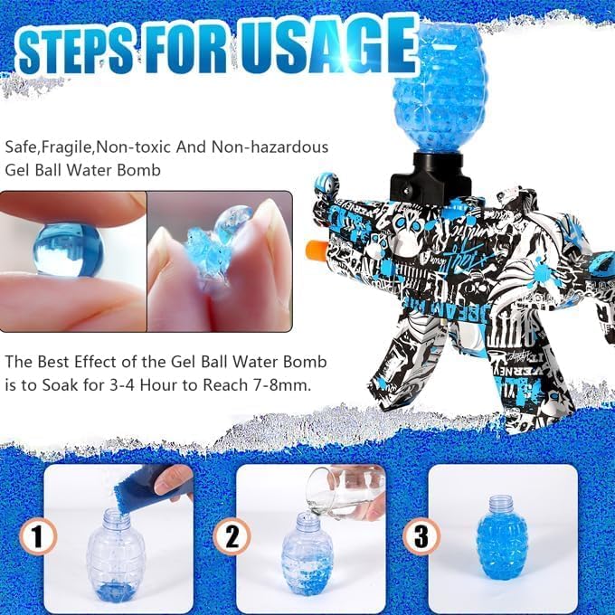 TurboShot Electric Gel Blaster Gun for Kids & Teens