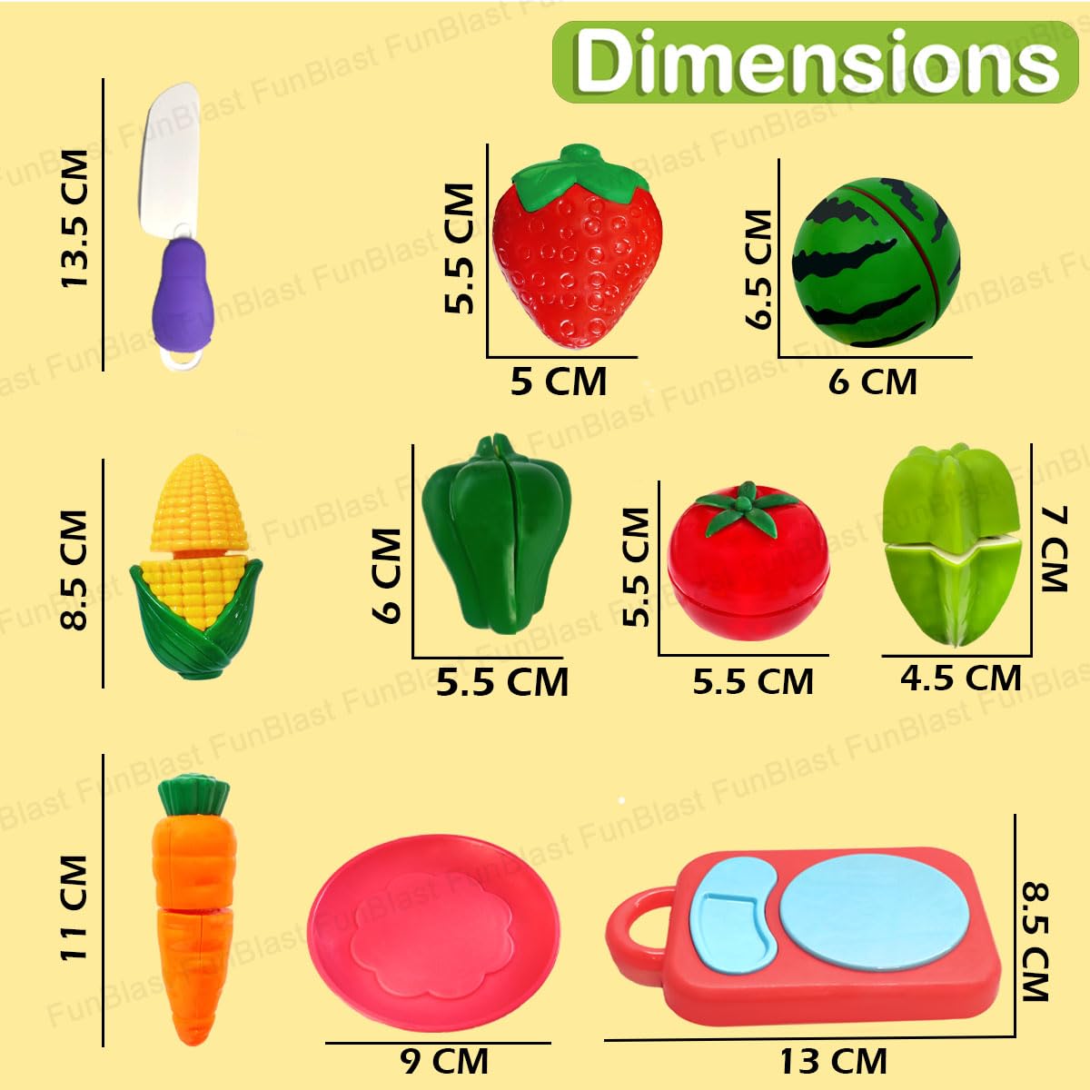 Filio™ Montessori Fruits & Vegetables Cutting Toy Set