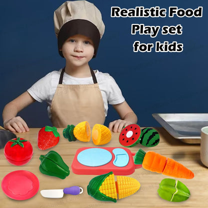 Filio™ Montessori Fruits & Vegetables Cutting Toy Set