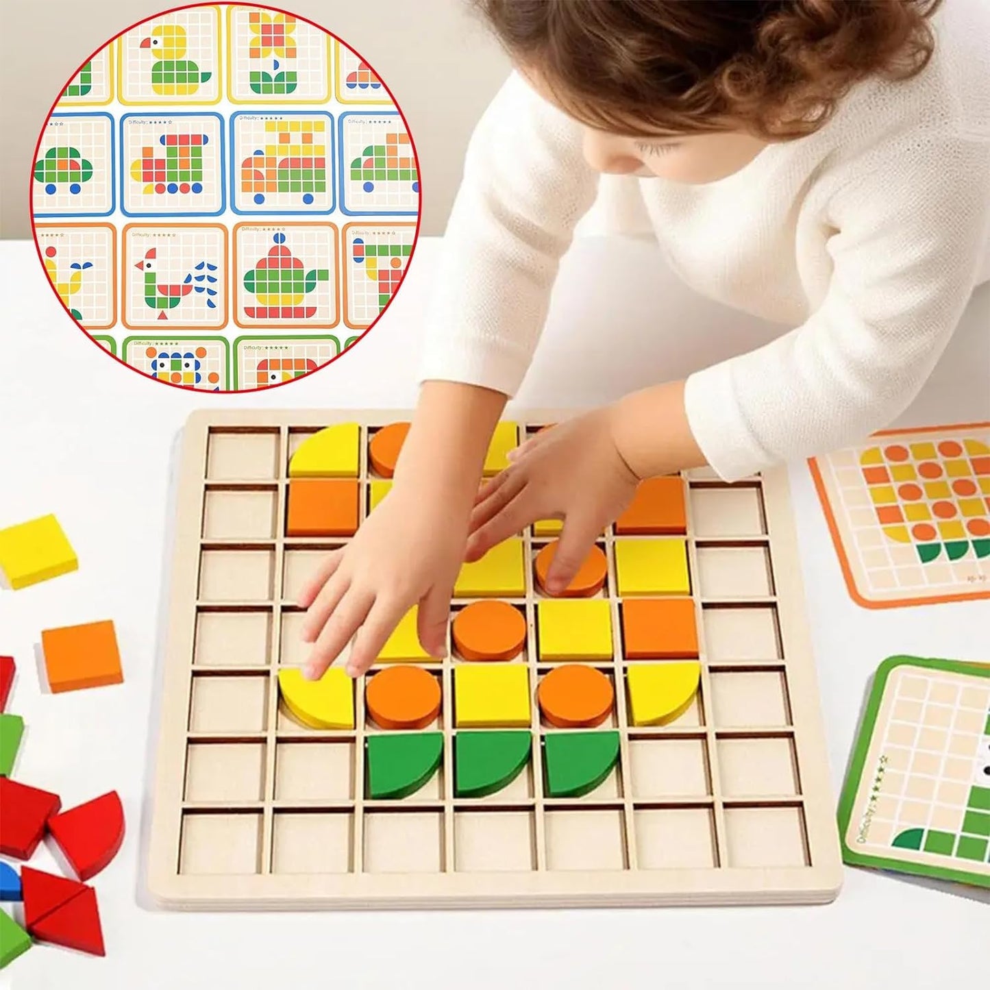 Filio 120pcs Wooden Brain Booster Blocks