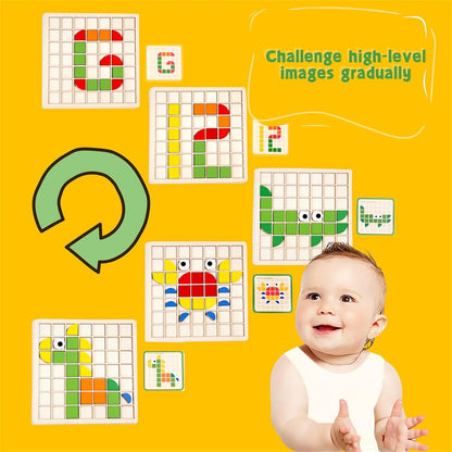 Filio 120pcs Wooden Brain Booster Blocks