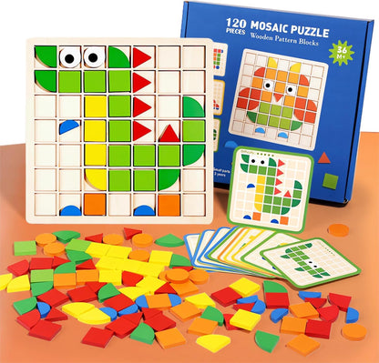Filio 120pcs Wooden Brain Booster Blocks