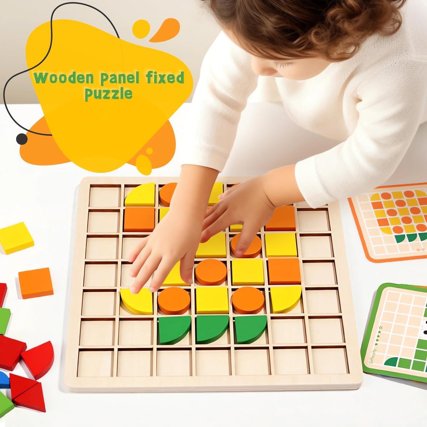 Filio 120pcs Wooden Brain Booster Blocks