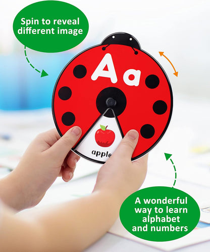 FILIO SpinLearn™ – Montessori Rotating Flash Card Learning Toy (Ages 2–5)