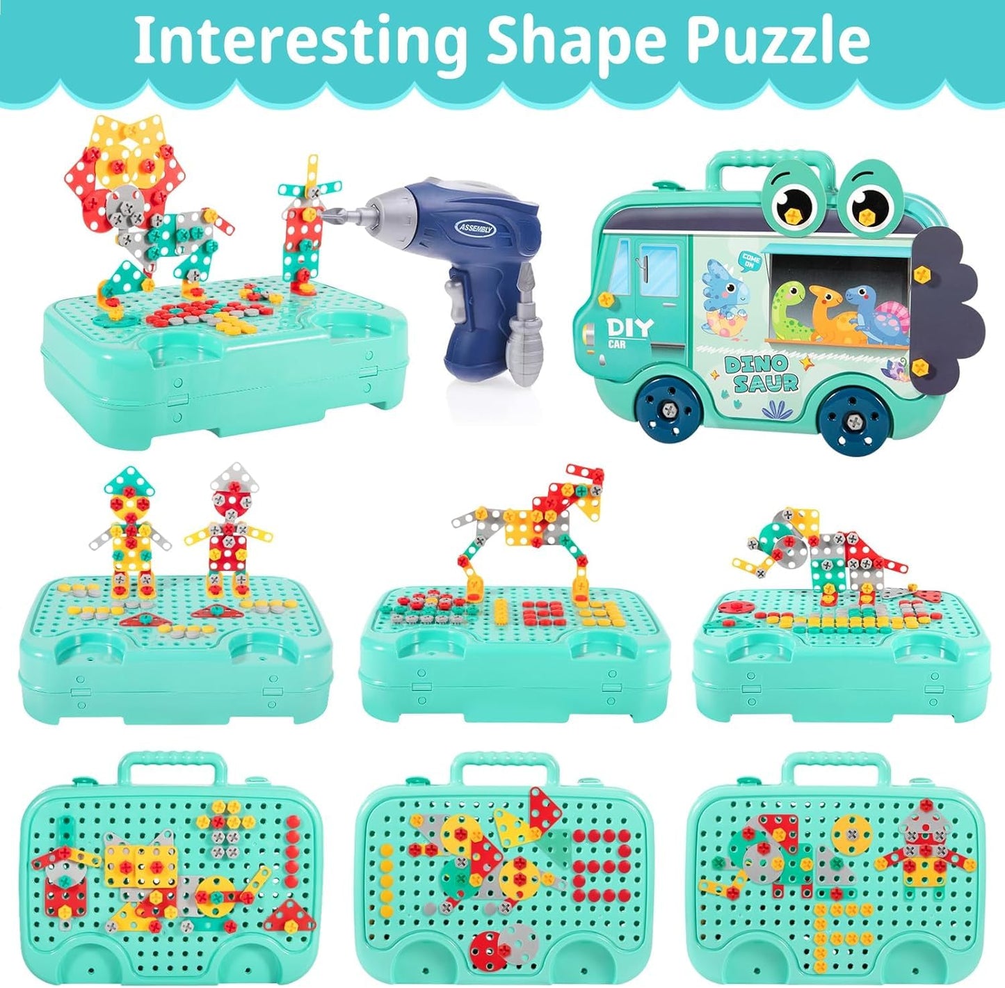 Filio Little Engineer™ DIY Montessori Tool Kit 224 PCS