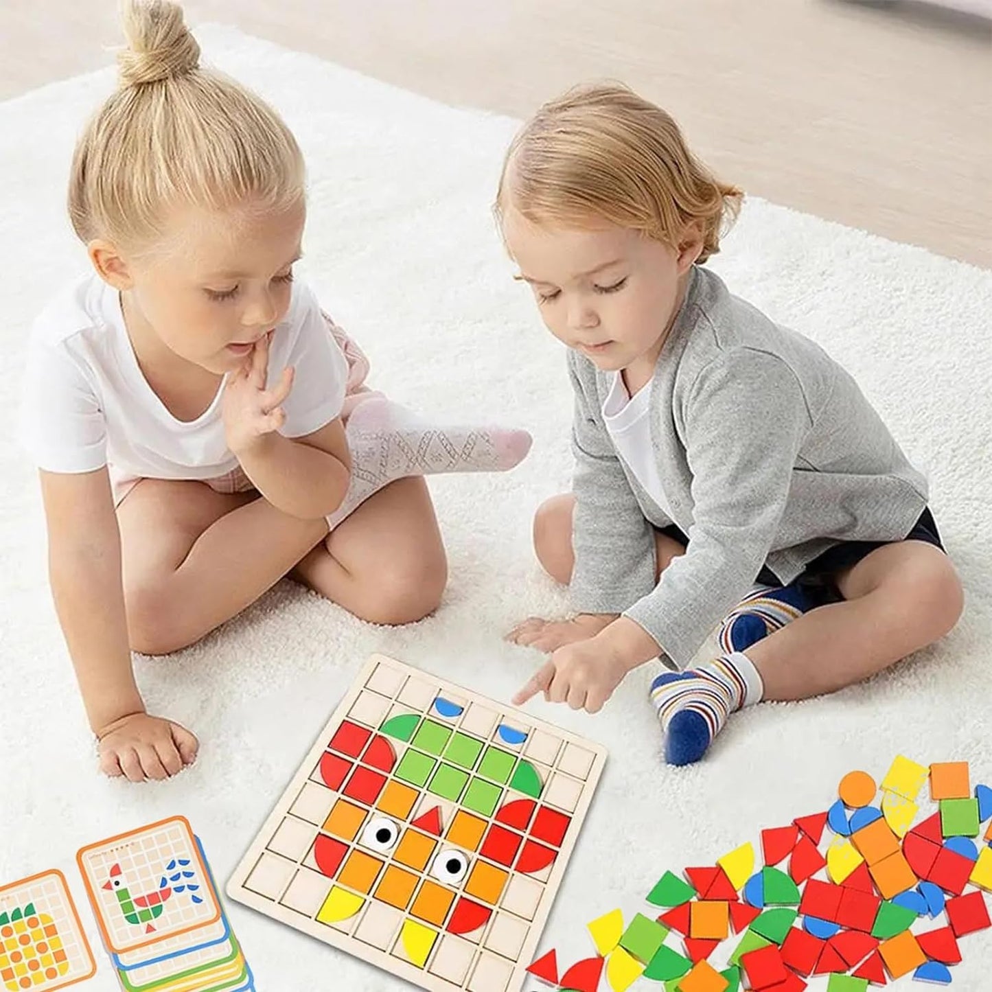 Filio 120pcs Wooden Brain Booster Blocks