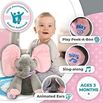 Musical Dancing Ears Elephant Soft Toy