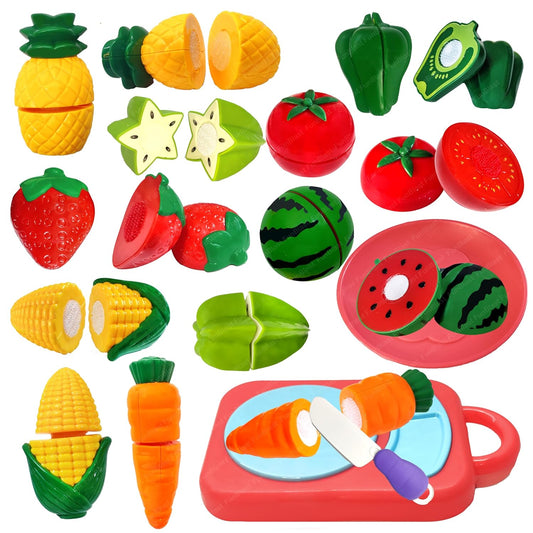 Filio™ Montessori Fruits & Vegetables Cutting Toy Set