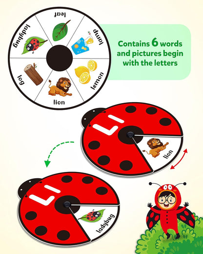 FILIO SpinLearn™ – Montessori Rotating Flash Card Learning Toy (Ages 2–5)