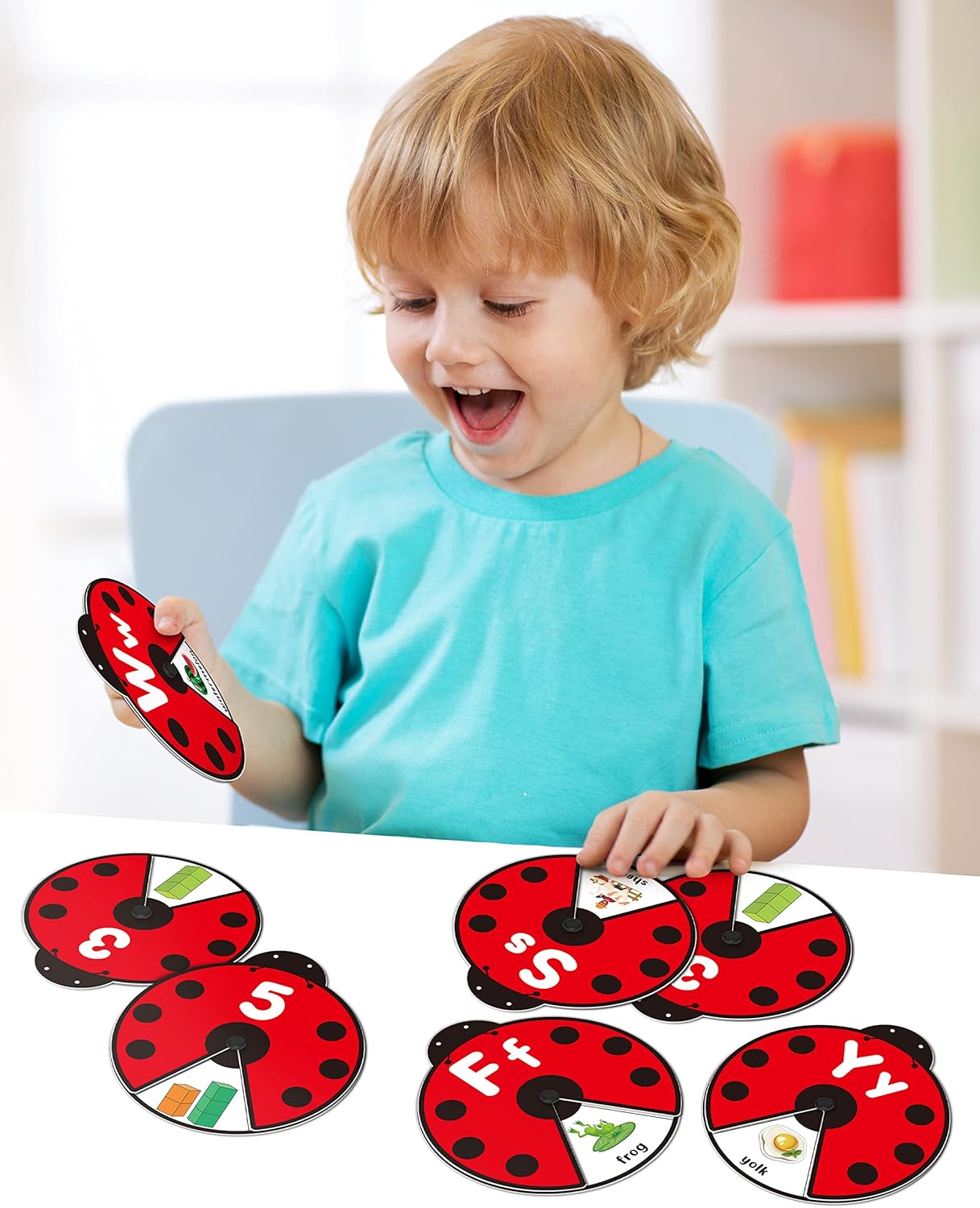 FILIO SpinLearn™ – Montessori Rotating Flash Card Learning Toy (Ages 2–5)