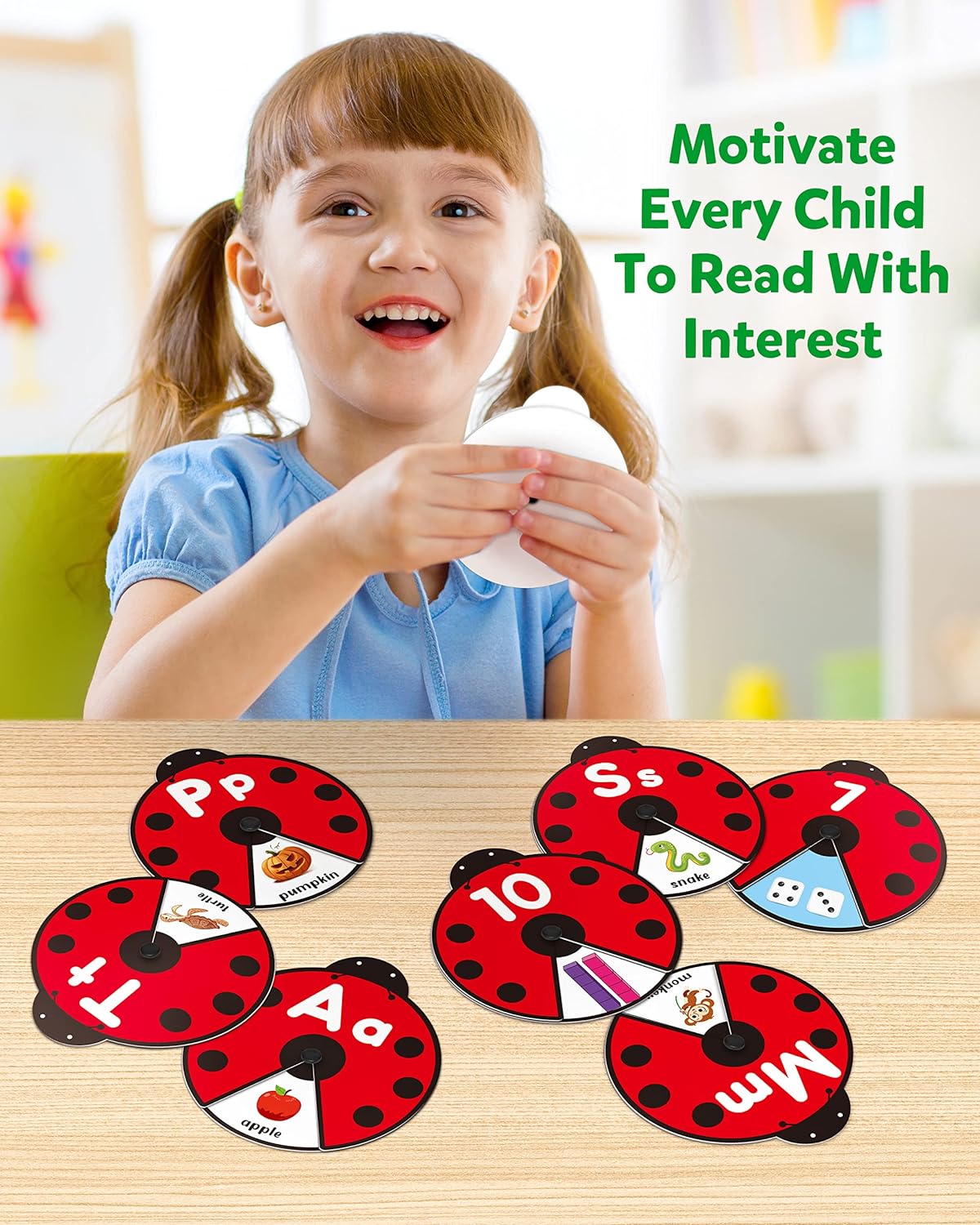 FILIO SpinLearn™ – Montessori Rotating Flash Card Learning Toy (Ages 2–5)
