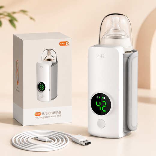 Filio™ WarmEase Pro – Premium Portable Rechargeable Baby Bottle Warmer