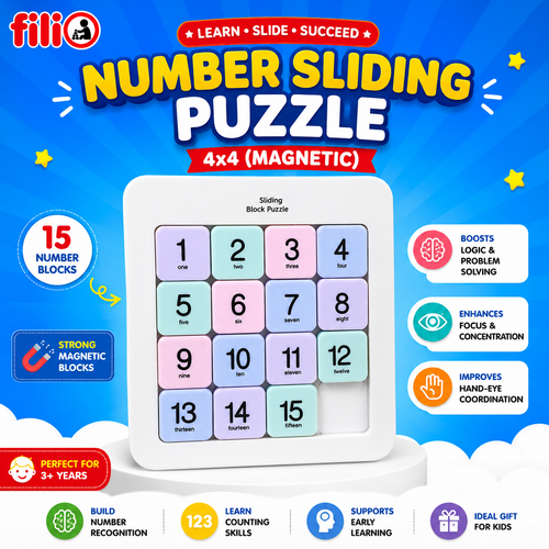 NumoShift™ – Smart Sliding Puzzle That Builds Focus & Logic