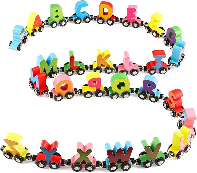 Filio Wooden Magnetic ABC Train – Fun Learning Toy