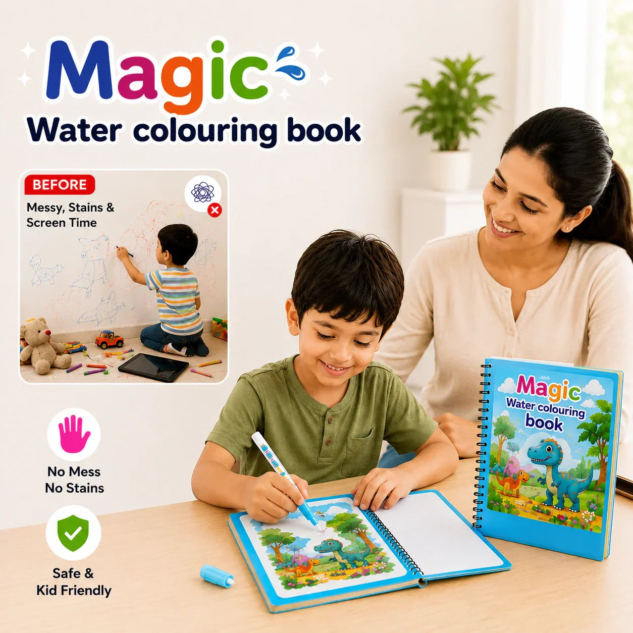 Magic Water Coloring Book | 🔥FLAT 50% SAVINGS🔥