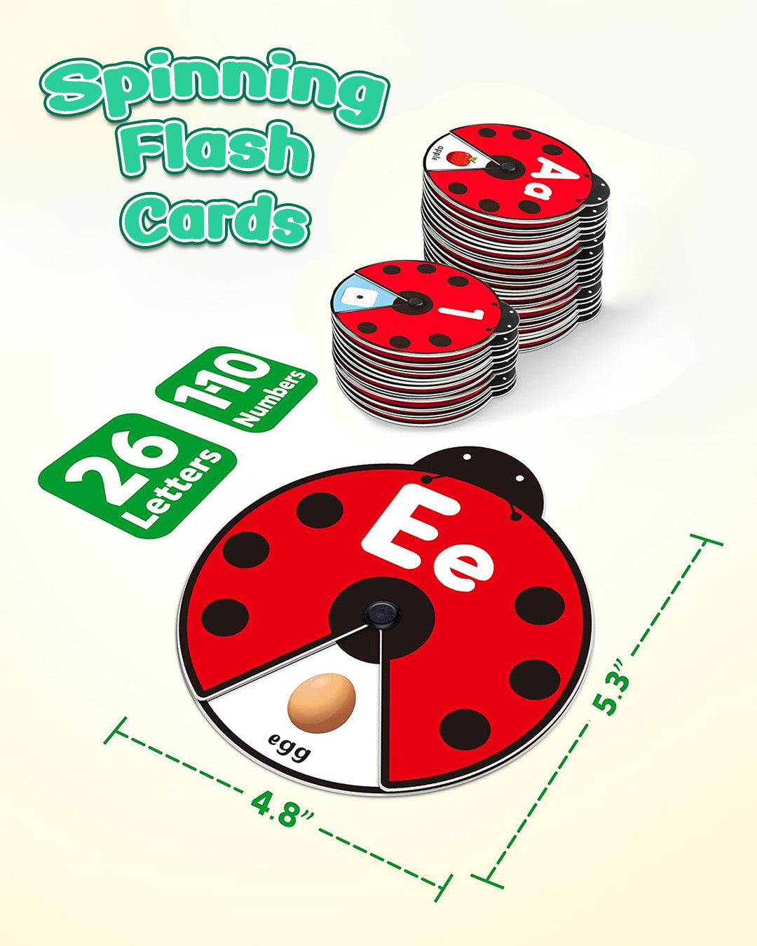 FILIO SpinLearn™ – Montessori Rotating Flash Card Learning Toy (Ages 2–5)