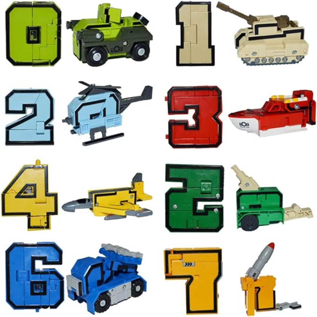 Kidology NumberBot Transformers Set