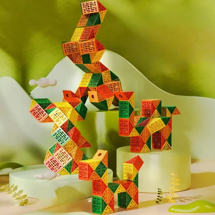 QiYi Geometric Magic Snake Cube Puzzle (24 Blocks) - Cuberkart