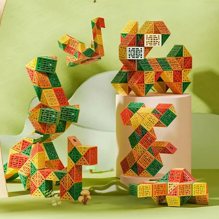 QiYi Geometric Magic Snake Cube Puzzle (24 Blocks) - Cuberkart