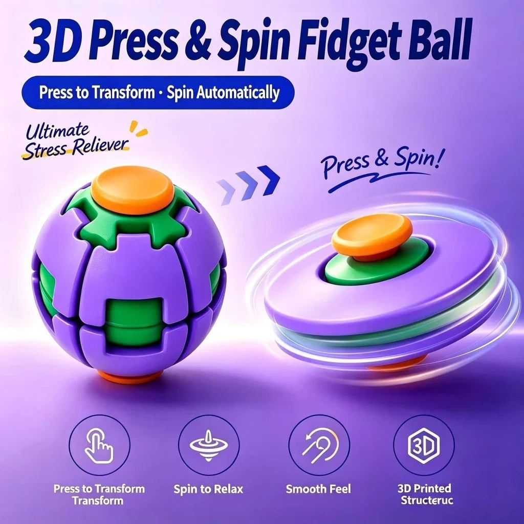 Filio™ SpinPop Fidget Ball — Buy 1 Get 1 Free 🎁